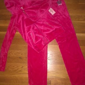 Juicy Couture sweat shirt and pants set